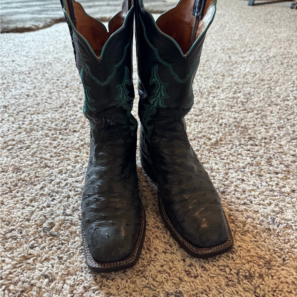 Women Black and turquoise Cowboy Boots